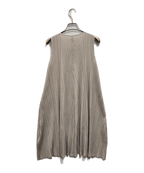 PLEATS PLEASE（プリーツプリーズ）PLEATS PLEASE (プリーツプリーズ) ノースリーブワンピース グレー サイズ:3の古着・服飾アイテム