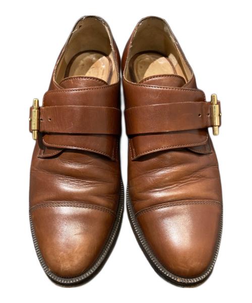 Salvatore Ferragamo（サルヴァトーレ フェラガモ）Salvatore Ferragamo (サルヴァトーレ フェラガモ) モンクストラップシューズ ブラウン サイズ:5Cの古着・服飾アイテム