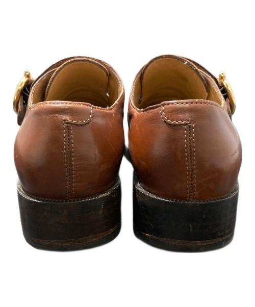 Salvatore Ferragamo（サルヴァトーレ フェラガモ）Salvatore Ferragamo (サルヴァトーレ フェラガモ) モンクストラップシューズ ブラウン サイズ:5Cの古着・服飾アイテム