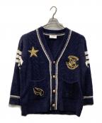 SNIDEL HOMEスナイデルホーム）の古着「ニットカーディガン」｜ネイビー
