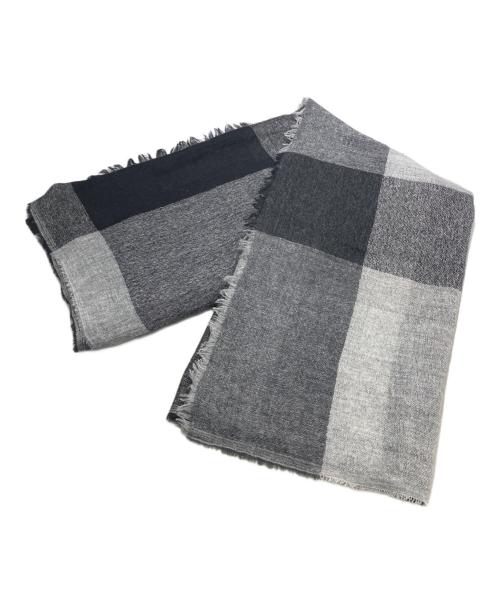 Aquascutum（アクアスキュータム）Aquascutum (アクアスキュータム) カシミヤストール グレーの古着・服飾アイテム