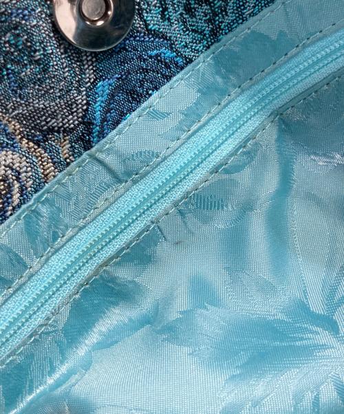 Think Bee!（シンクビー!）Think Bee! (シンクビー!) ネバーエンディングブルーローズバッグ ブルーの古着・服飾アイテム