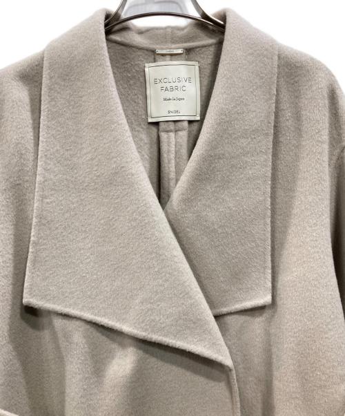 Snidel（スナイデル）Snidel (スナイデル) シャルムビッグカラーロングコート ベージュ サイズ:Sの古着・服飾アイテム