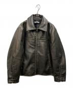 MICHI×SLYミチ スライ）の古着「エコレザージャケット」｜ダークブラウン