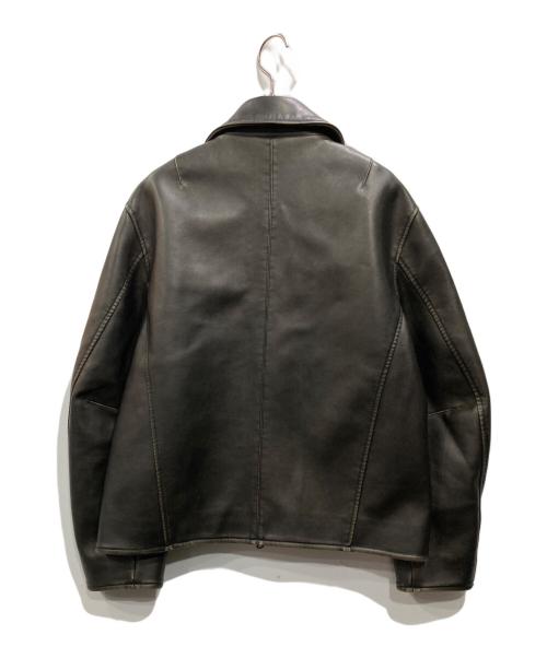 MICHI×SLY（ミチ スライ）MICHI×SLY (ミチ スライ) エコレザージャケット ダークブラウン サイズ:Freeの古着・服飾アイテム