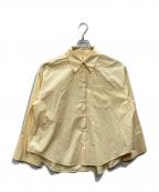 FRAY IDフレイ アイディー）の古着「スリットスリーブボックスシャツ」｜イエロー