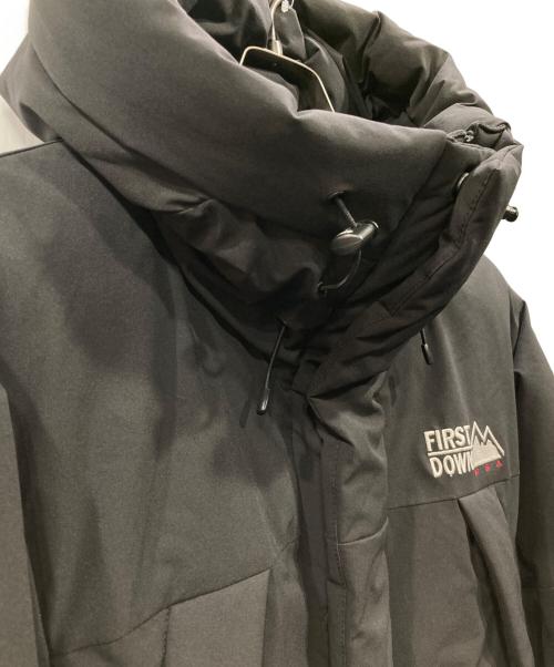 FIRST DOWN（ファーストダウン）FIRST DOWN (ファーストダウン) パネルショートダウンジャケット ブラック サイズ:Sの古着・服飾アイテム