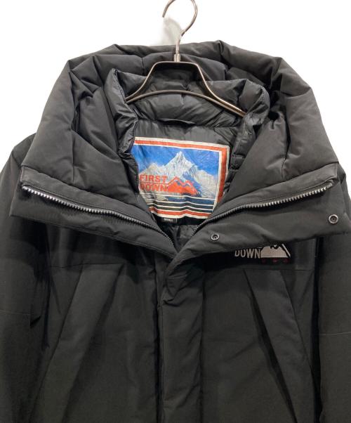 FIRST DOWN（ファーストダウン）FIRST DOWN (ファーストダウン) パネルショートダウンジャケット ブラック サイズ:Sの古着・服飾アイテム