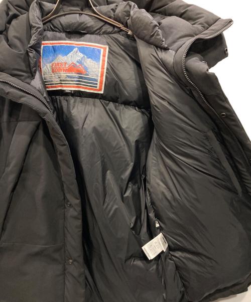FIRST DOWN（ファーストダウン）FIRST DOWN (ファーストダウン) パネルショートダウンジャケット ブラック サイズ:Sの古着・服飾アイテム