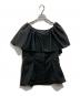 styling/（スタイリング）の古着「ラッフルショルダートップス」｜ブラック
