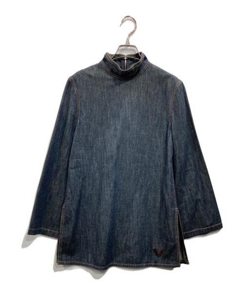 VALENTINO（ヴァレンティノ）VALENTINO (ヴァレンティノ) デニムブラウス インディゴ サイズ:38の古着・服飾アイテム