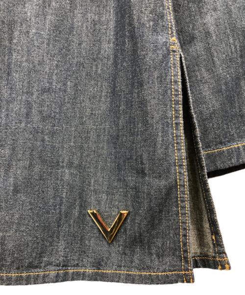 VALENTINO（ヴァレンティノ）VALENTINO (ヴァレンティノ) デニムブラウス インディゴ サイズ:38の古着・服飾アイテム