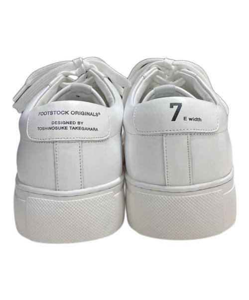 FOOTSTOCK ORIGINALS（フットストックオリジナルズ）FOOTSTOCK ORIGINALS (フットストックオリジナルズ) レザースニーカー ホワイト サイズ:7の古着・服飾アイテム