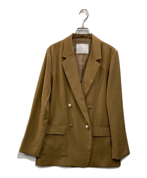 RIVE DROITE（リヴドロワ）RIVE DROITE (リヴドロワ) ストレッチツイルテーラードジャケット ブラウン サイズ:Freeの古着・服飾アイテム