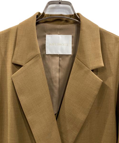 RIVE DROITE（リヴドロワ）RIVE DROITE (リヴドロワ) ストレッチツイルテーラードジャケット ブラウン サイズ:Freeの古着・服飾アイテム