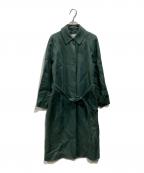 STEVEN ALANスティーブンアラン）の古着「リネンステンカラーコート」｜グリーン