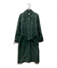 STEVEN ALAN（スティーブンアラン）の古着「リネンステンカラーコート」｜グリーン