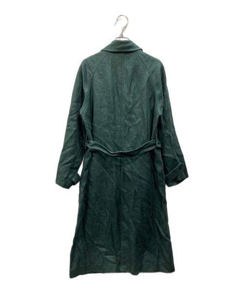 STEVEN ALAN（スティーブンアラン）STEVEN ALAN (スティーブンアラン) リネンステンカラーコート グリーン サイズ:Sの古着・服飾アイテム