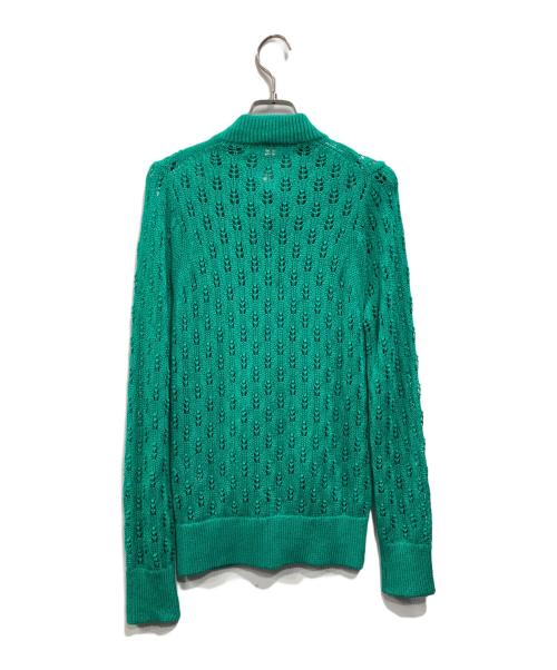 TOGA PULLA（トーガ プルラ）TOGA PULLA (トーガ プルラ) レースニットカーディガン グリーン サイズ:Mの古着・服飾アイテム