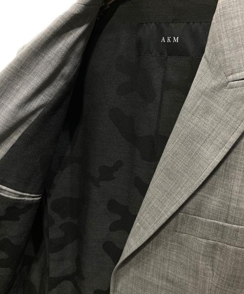 AKM（エーケーエム）AKM (エーケーエム) テーラードジャケット グレー サイズ:Mの古着・服飾アイテム