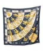 HERMESエルメス）の古着「スカーフ」｜ネイビー