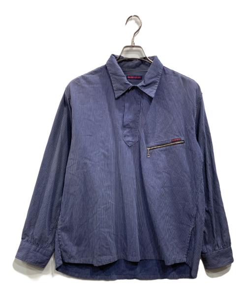 BLUE BLUE（ブルーブルー）BLUE BLUE (ブルーブルー) プルオーバーシャツ ブルー サイズ:2の古着・服飾アイテム