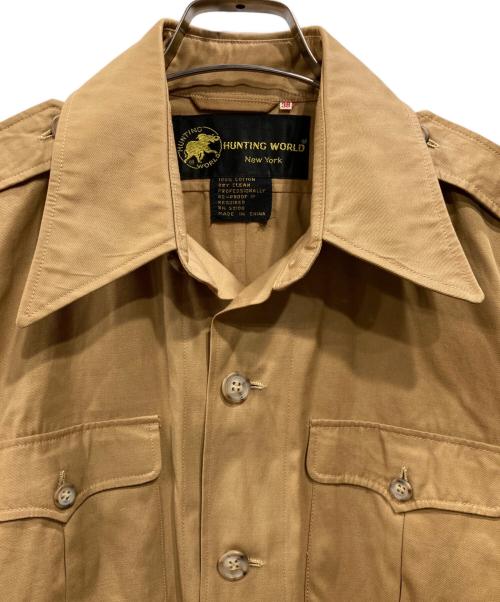 HUNTING WORLD（ハンティングワールド）HUNTING WORLD (ハンティングワールド) サファリジャケット ベージュ サイズ:38の古着・服飾アイテム
