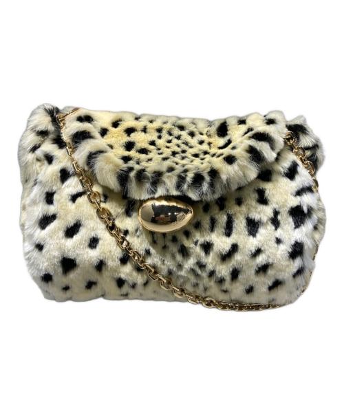 CAFUNE（カフネ）CAFUNE (カフネ) Mini Drop Duffel チェーンバッグ ホワイト×ブラックの古着・服飾アイテム