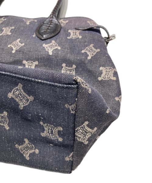 CELINE（セリーヌ）CELINE (セリーヌ) マカダム柄デニムバッグ グレーの古着・服飾アイテム