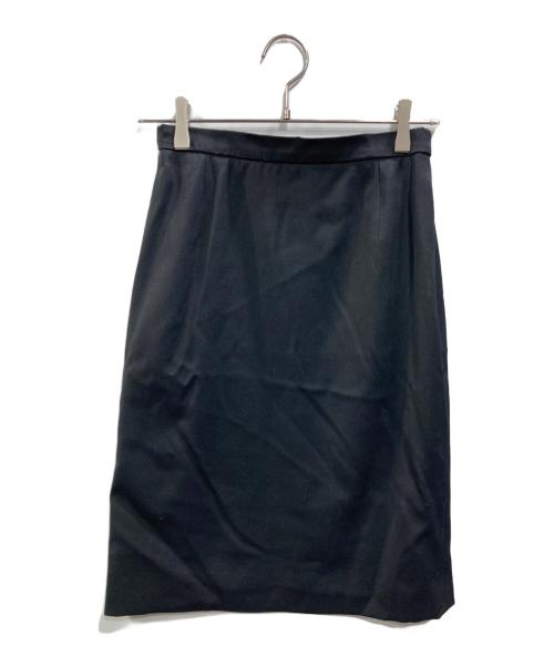 CELINE（セリーヌ）CELINE (セリーヌ) 膝丈スカート ブラック サイズ:38の古着・服飾アイテム