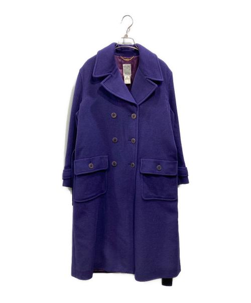 CELINE（セリーヌ）CELINE (セリーヌ) カシミヤ混コート パープル サイズ:38の古着・服飾アイテム