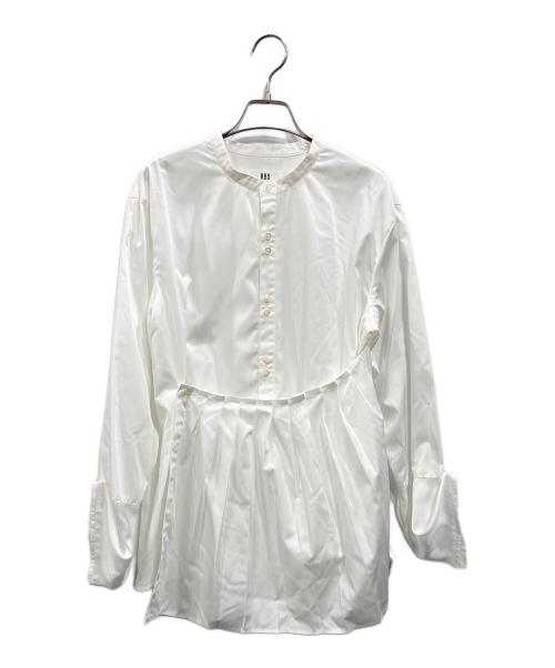 RAY BEAMS（レイ ビームス）RAY BEAMS (レイ ビームス) プリーツ ラップ シャツ ホワイト サイズ:Free 未使用品の古着・服飾アイテム