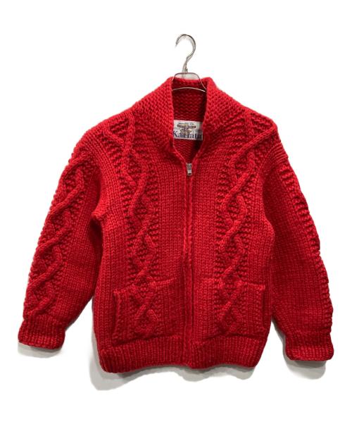 KANATA（カナタ）KANATA (カナタ) ジップカーディガン レッド サイズ:表記なしの古着・服飾アイテム