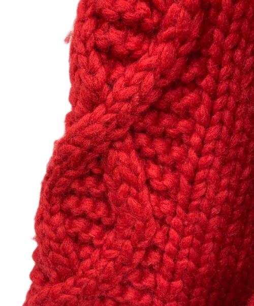 KANATA（カナタ）KANATA (カナタ) ジップカーディガン レッド サイズ:表記なしの古着・服飾アイテム