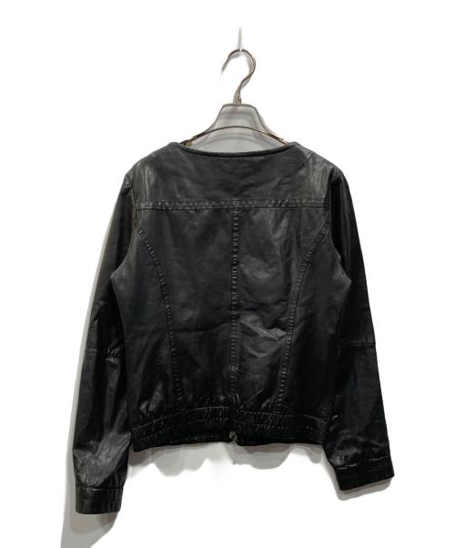 INDIVI（インディヴィ）INDIVI (インディヴィ) レザージャケット ブラック サイズ:40の古着・服飾アイテム