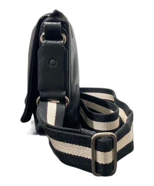 BALLY（バリー）BALLY (バリー) レザーショルダーバッグ ブラックの古着・服飾アイテム