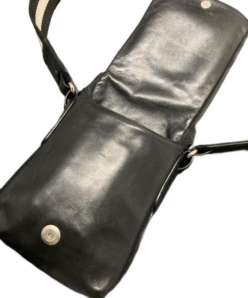 BALLY（バリー）BALLY (バリー) レザーショルダーバッグ ブラックの古着・服飾アイテム
