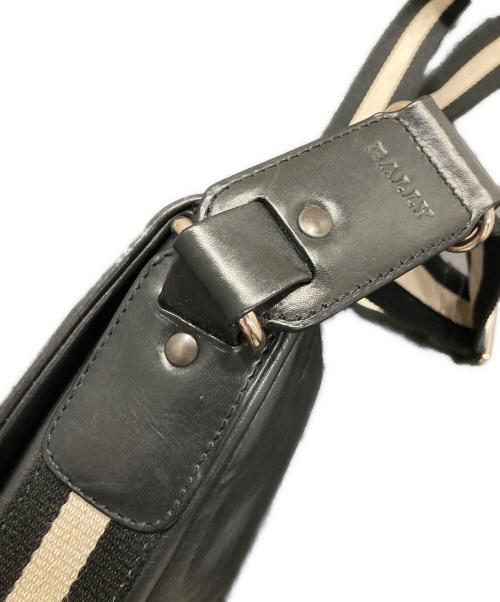 BALLY（バリー）BALLY (バリー) レザーショルダーバッグ ブラックの古着・服飾アイテム