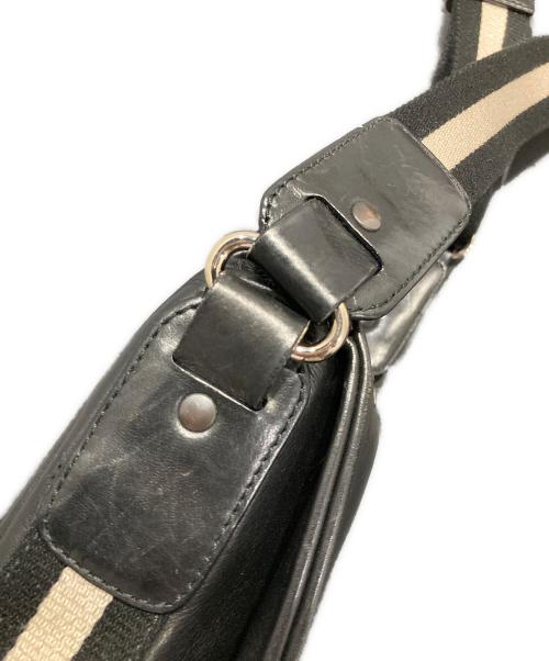 BALLY（バリー）BALLY (バリー) レザーショルダーバッグ ブラックの古着・服飾アイテム