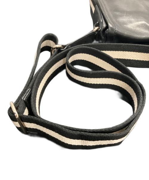 BALLY（バリー）BALLY (バリー) レザーショルダーバッグ ブラックの古着・服飾アイテム