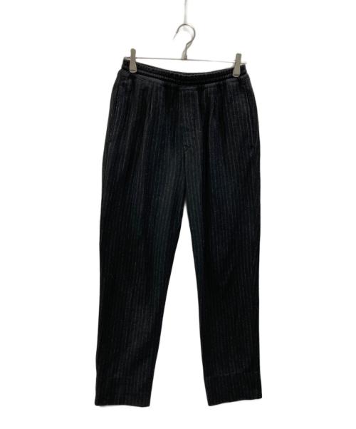 THE GIGI（ザ・ジジ）THE GIGI (ザ・ジジ) ストライプイージーパンツ ブラック サイズ:48の古着・服飾アイテム