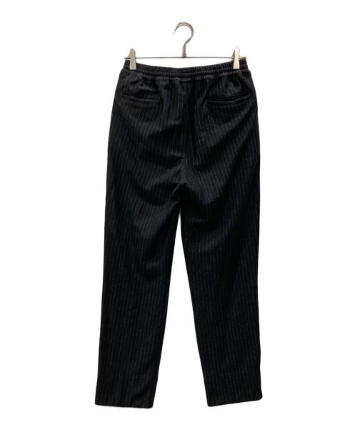 THE GIGI（ザ・ジジ）THE GIGI (ザ・ジジ) ストライプイージーパンツ ブラック サイズ:48の古着・服飾アイテム