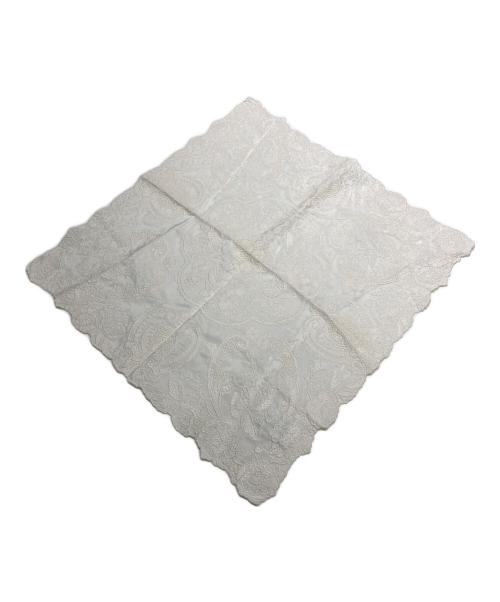 Cruciani（クルチアーニ）CRUCIANI (クルチアーニ) シルクレースチーフ ホワイトの古着・服飾アイテム