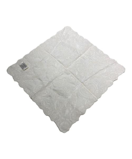 Cruciani（クルチアーニ）CRUCIANI (クルチアーニ) シルクレースチーフ ホワイトの古着・服飾アイテム