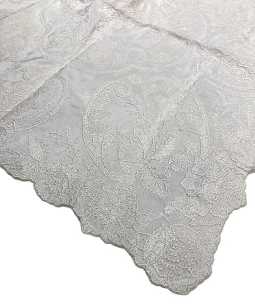 Cruciani（クルチアーニ）CRUCIANI (クルチアーニ) シルクレースチーフ ホワイトの古着・服飾アイテム