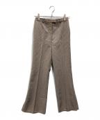 Demi-Luxe Beamsデミルクス ビームス）の古着「サイドベンツチェックパンツ」｜ブラウン