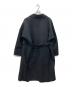 icB (アイシービー) ウールリバー ロングトレンチコート ブラック サイズ:SIZE44：13000円