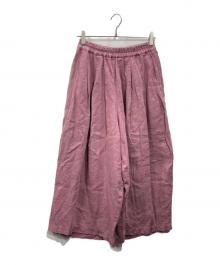 fog linen work×キナル（フォグリネンワーク）の古着「別注リネンイージーパンツ」｜ピンク