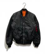 ALPHAアルファ）の古着「MA-1ジャケット」｜ブラック