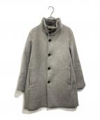 BEAUTY&YOUTHビューティーアンドユース）の古着「ダブルフェイス メルトン レイズドネック コート」｜グレー